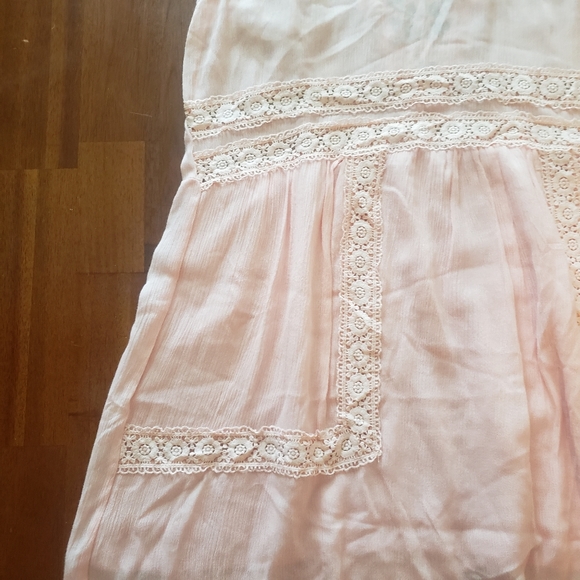 Altar'd State Light Pink Crochet Back Dress - Picture 3 of 7